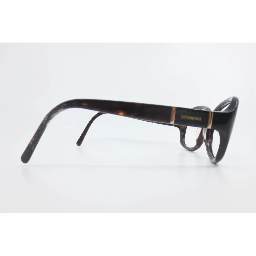 Polaroid V8408H REH87 Tortoise Oval Eyeglass Frames 56-15-130 Dark Brown Gold